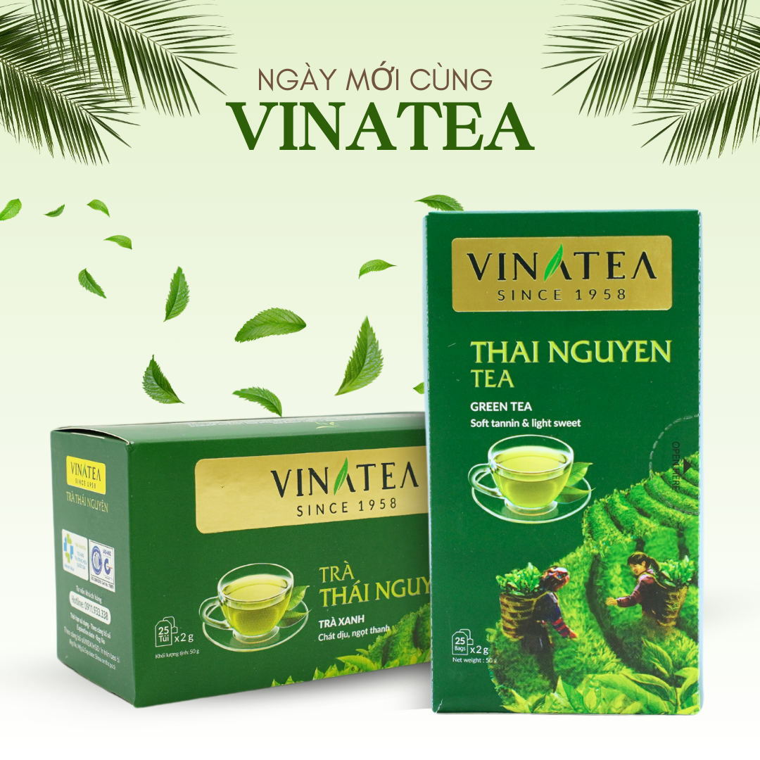 Trà Vinatea Thái Nguyên túi lọc 50g