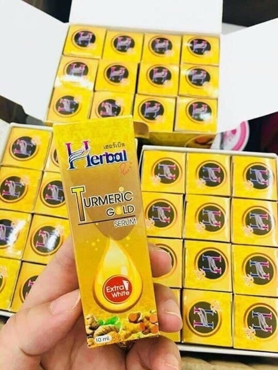 [HCM]SERUM NGHỆ HERBAL TURMERIC GOLD THÁI LAN 10ml