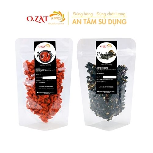 Combo kỉ từ/ kỷ tử hắc kỉ tử o.zat food mỗi loại 100g