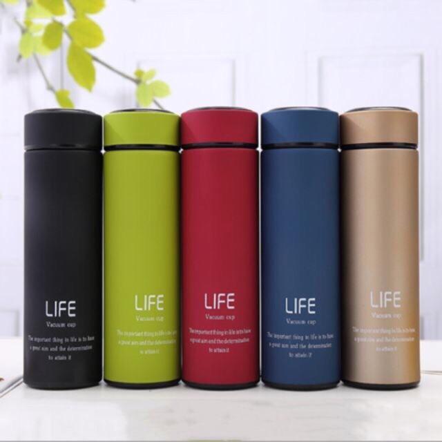 [FREESHIP❤️] BÌNH GIỮ NHIỆT RUỘT INOX 500ML