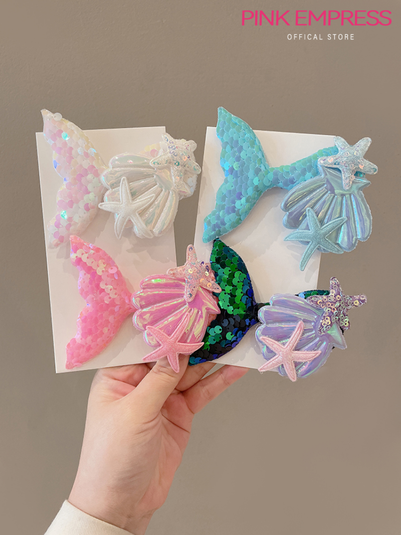 Kẹp tóc PINK EMPRESS hình nàng tiên cá-INTL