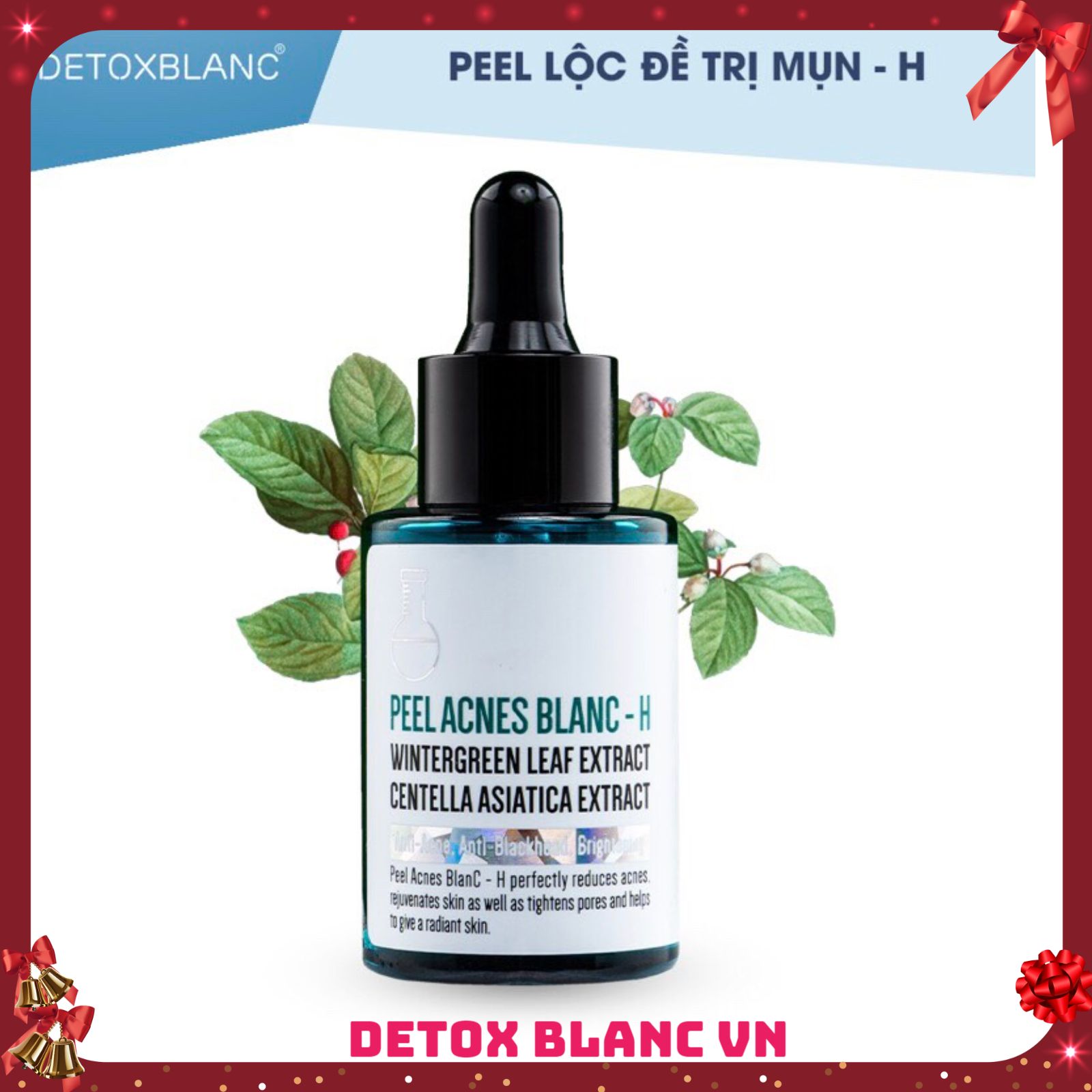 Bộ xóa mụn bọc mụn trứng cá Detox Blanc