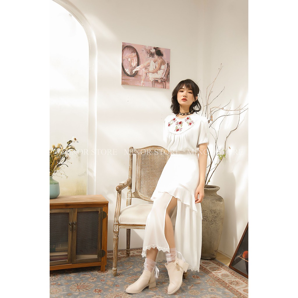 CHÂN VÁY DÀI XẺ ĐÙI SANG TRỌNG [MINOR EMILIE]