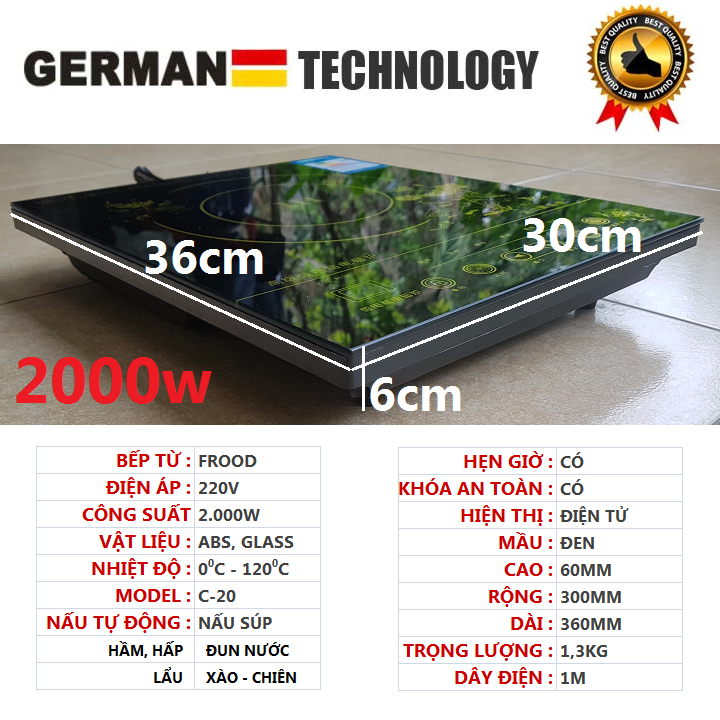 Bếp Điện Từ 2200W