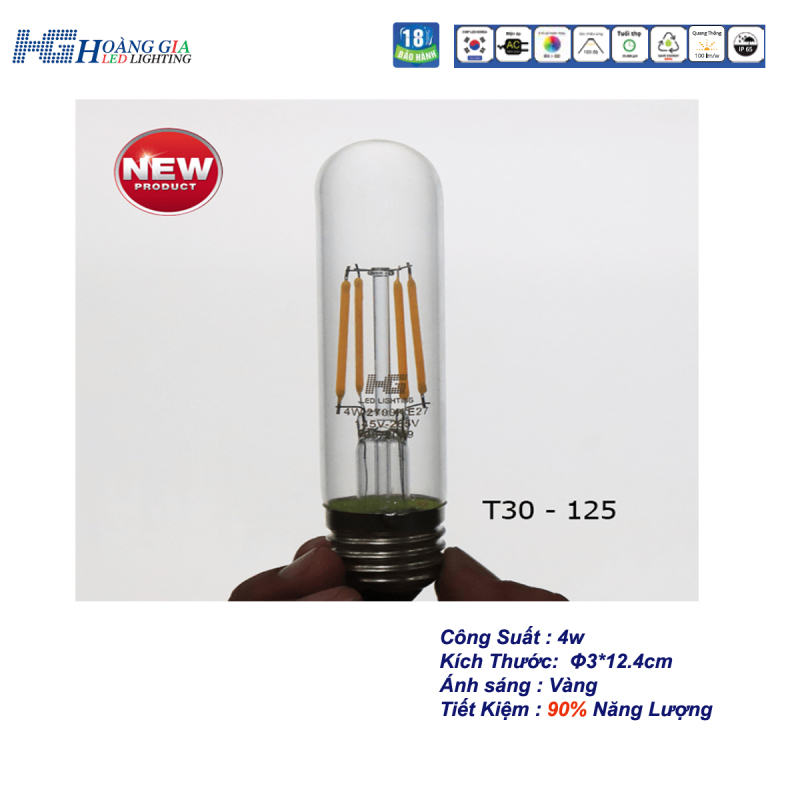 Đèn LED Trang Trí EDISION T125 4W