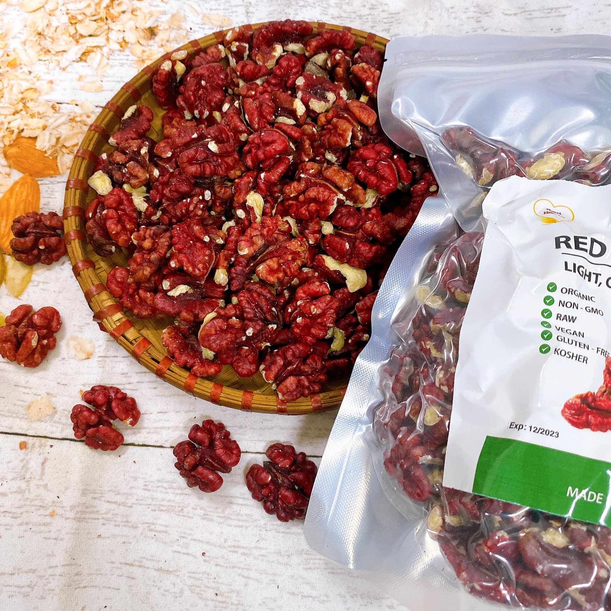 Nhân óc chó đỏ nhập Mỹ 500Gr