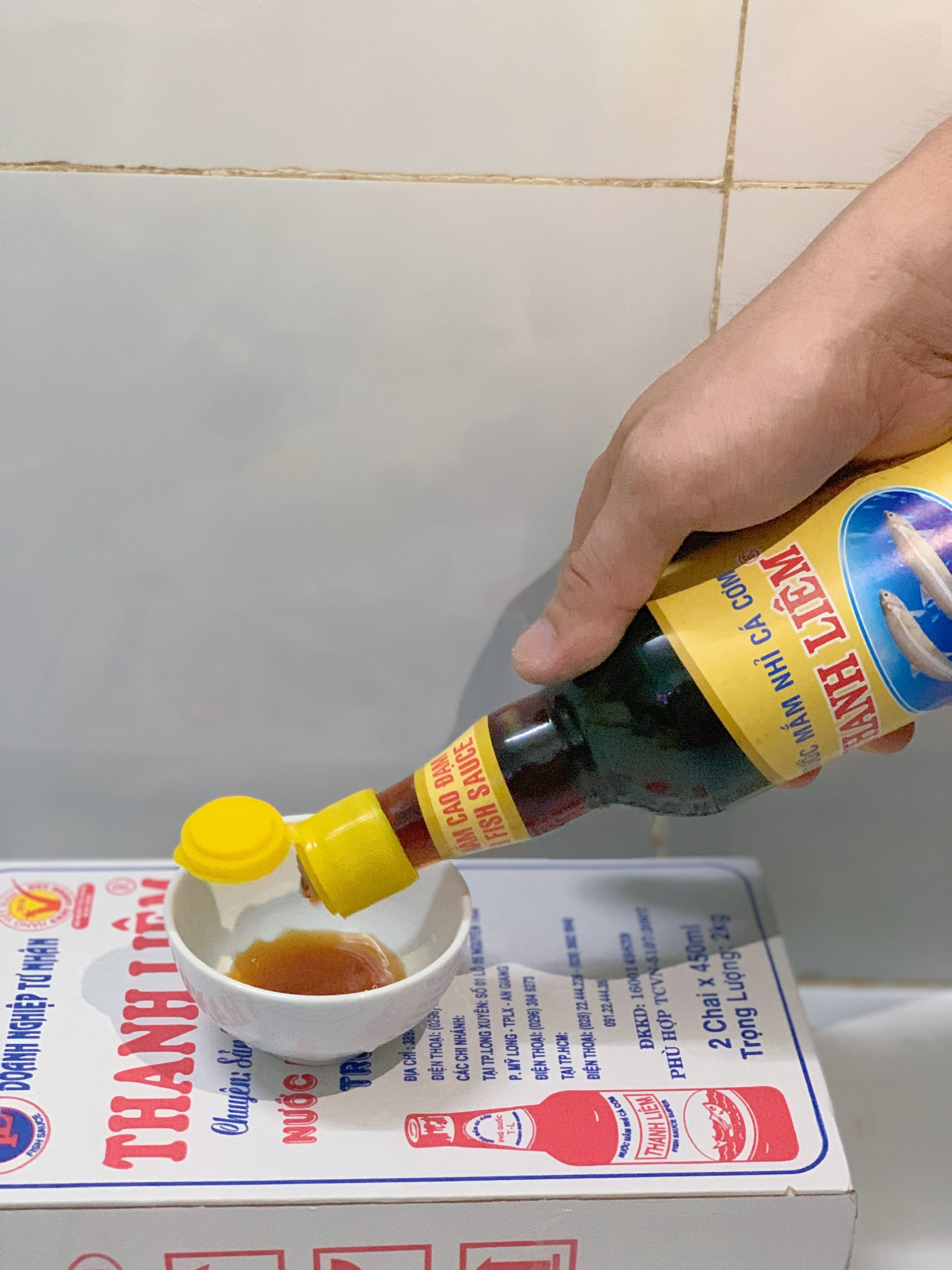 Combo 2 chai Nước mắm nhỉ cá cơm Thanh Liêm chai 450ml