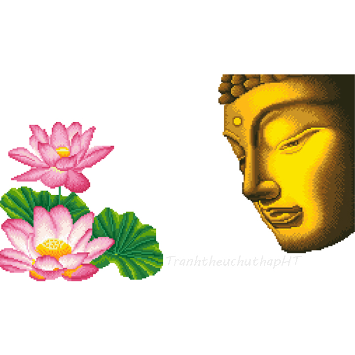 [HCM]Tranh đính đá Phật tổ VS483 - 82*52cm - tự đính