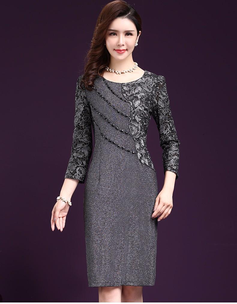 [HCM]Đầm Quý Bà phối ren sang Trọng - Hàng nhập - DON921