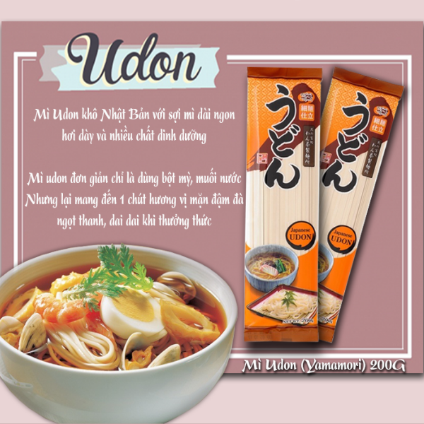 Mì Udon, Soba, Cha-Soba Yamamori gói 200g
