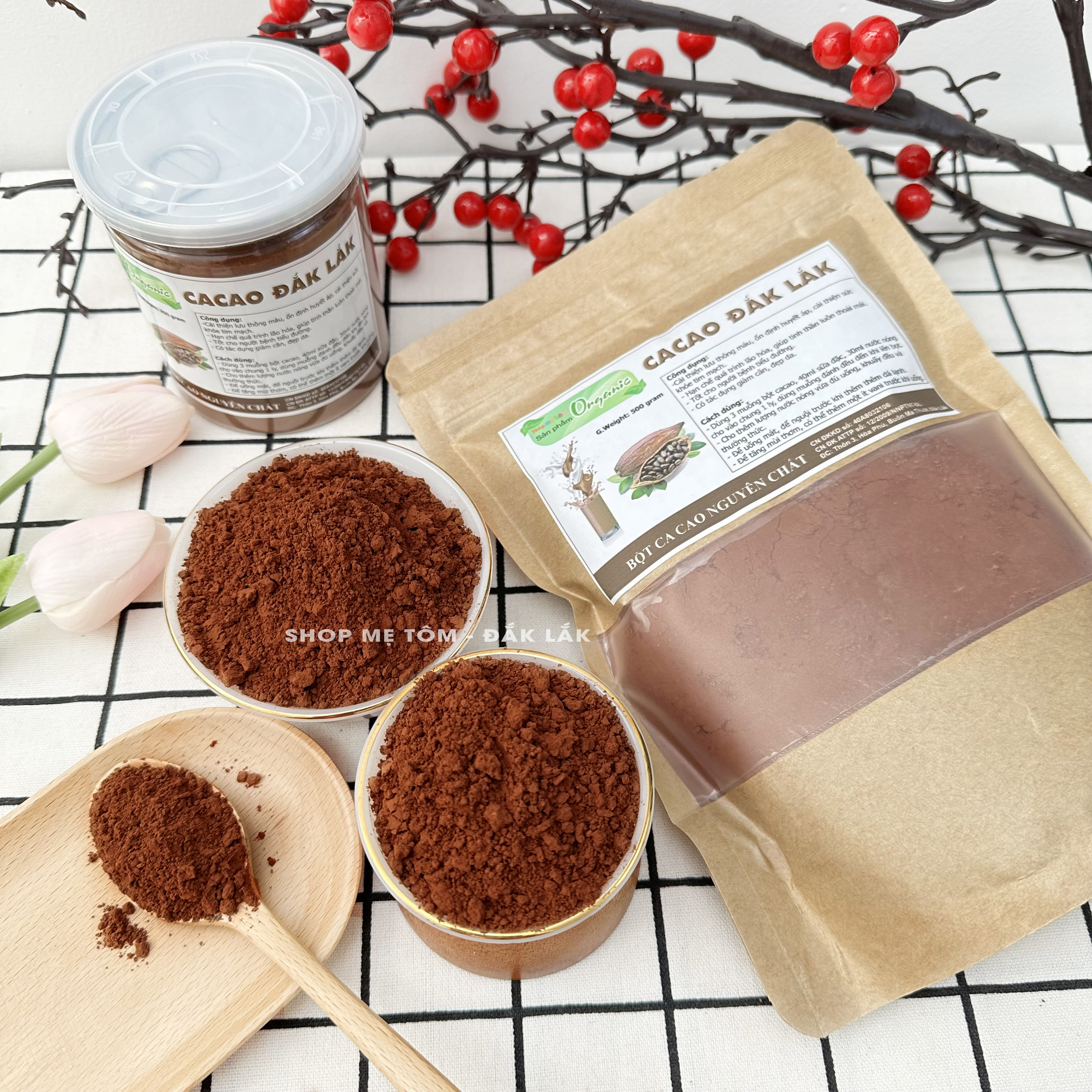 Bột Ca Cao ĐăkLăk Nguyên Chất Loại 1 Đậm Đà (Bột Cacao)