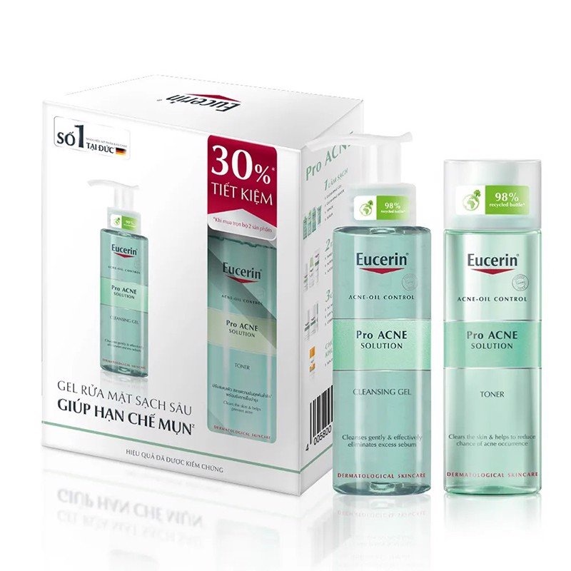 ▤✗  Sữa Rửa Mặt Dạng Gel Eucerin Acne-Oil Control Pro Acne Solution Cleansing Gel