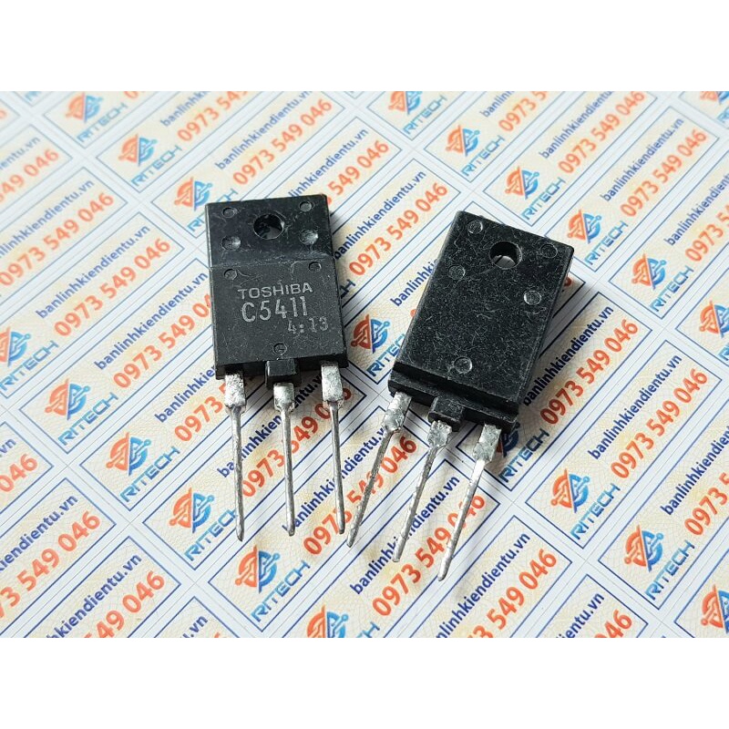[Combo 5 chiếc] C5411 2SC5411 Transistor NPN 600V-14A TO-3P (tháo máy)
