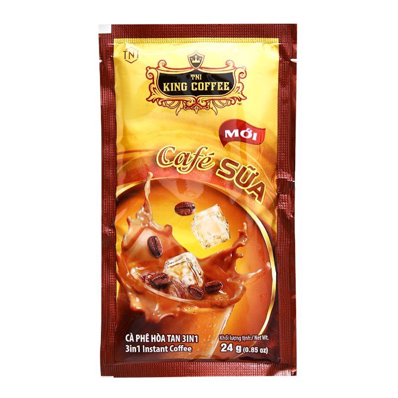 COMB 02 BỊCH CAFE SỮA KING COFFEE mỗi Bịch 50 Gói( MỚI)