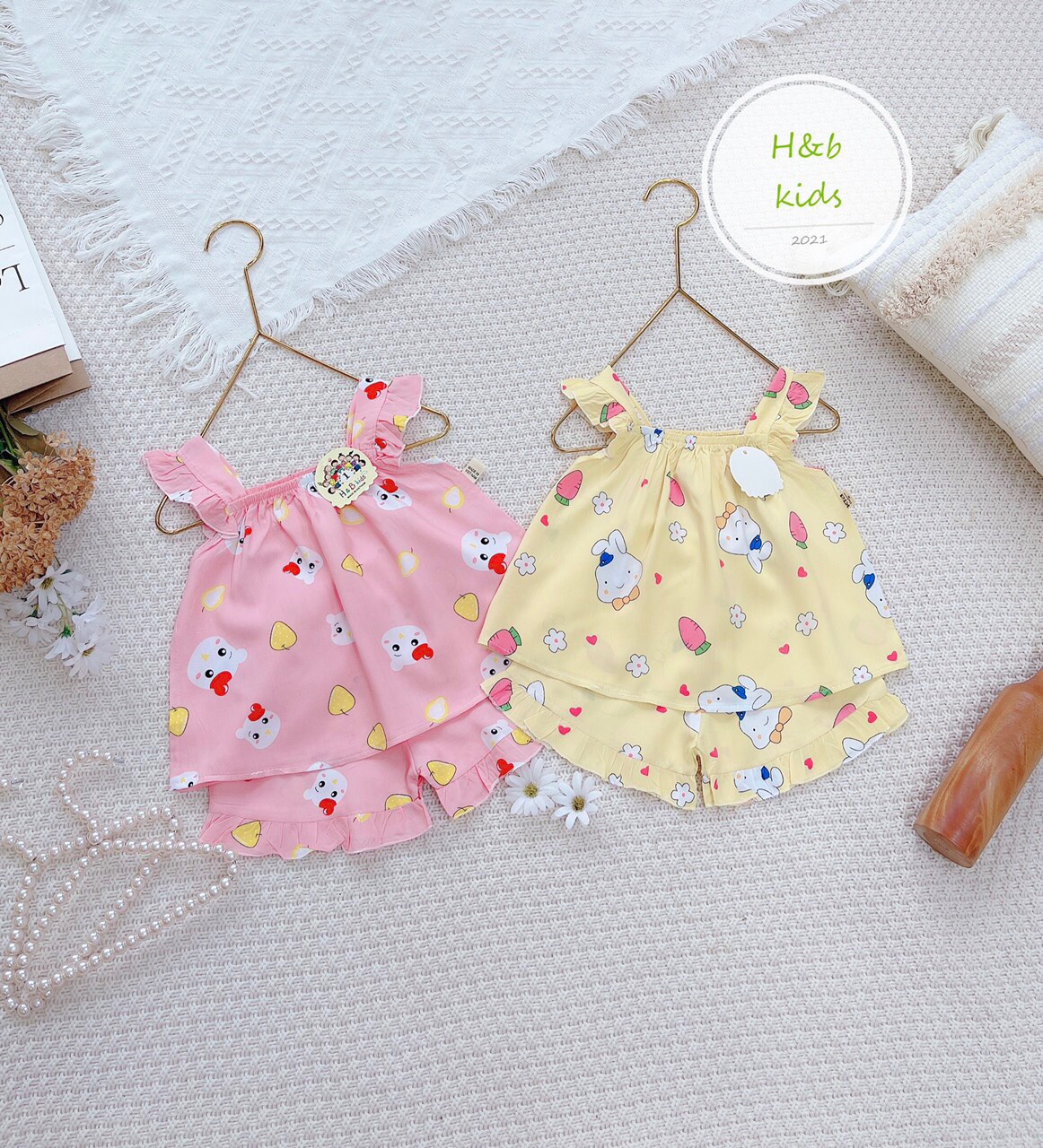 Set lanh lụa cánh tiên cho bé gái 6-20kg
