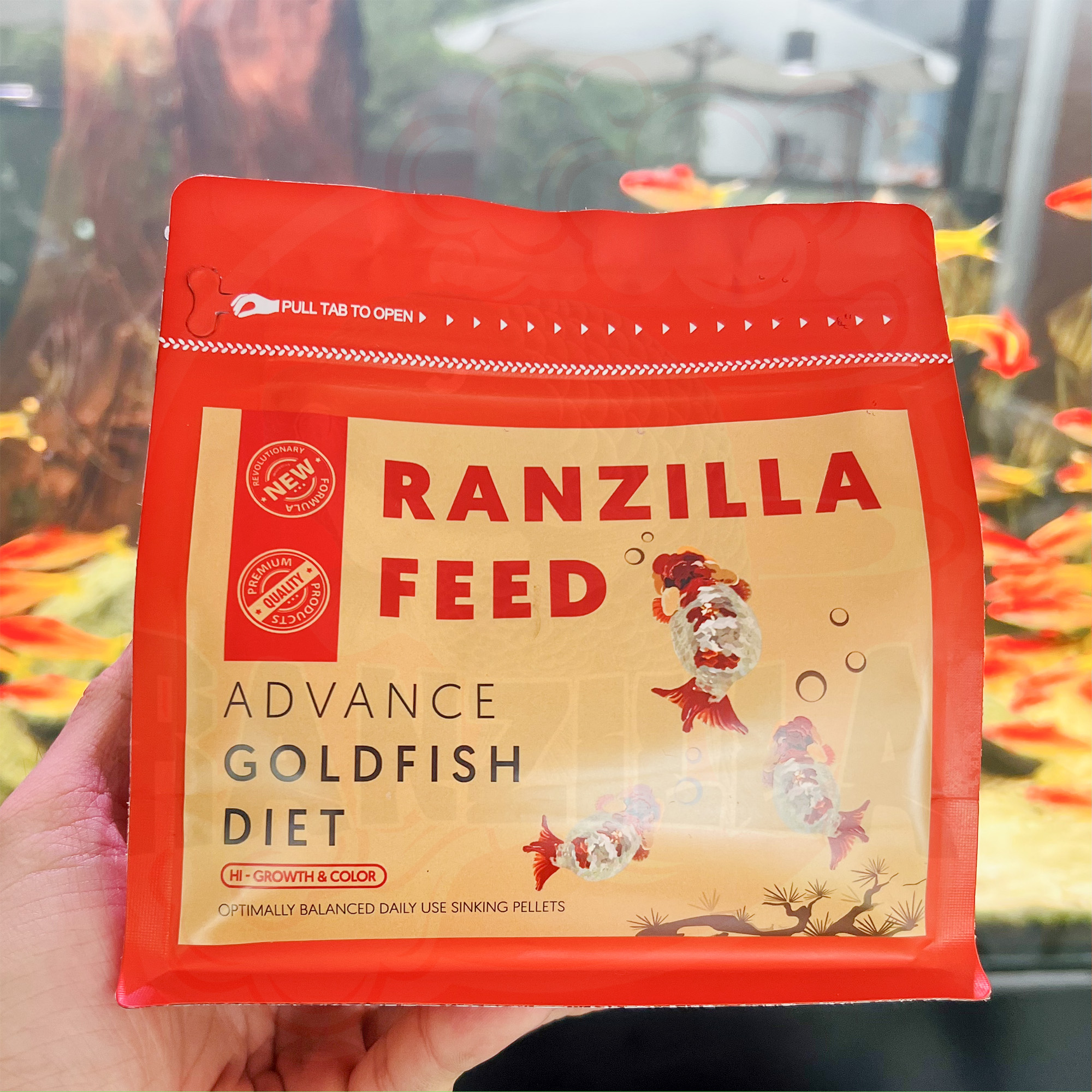 Ranzilla Feed - Nourishing Aquarium Fish Feed - Enhance size, promote natural color - Specialized food for all types of aquarium fish