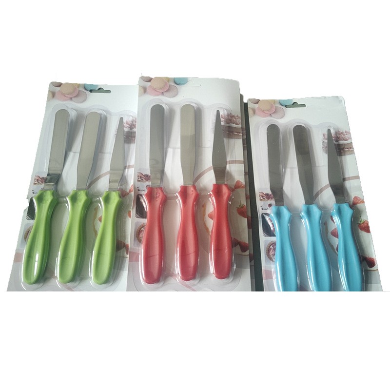 [HCM]COMBO bộ 3 dao chà láng bánh kem INOX