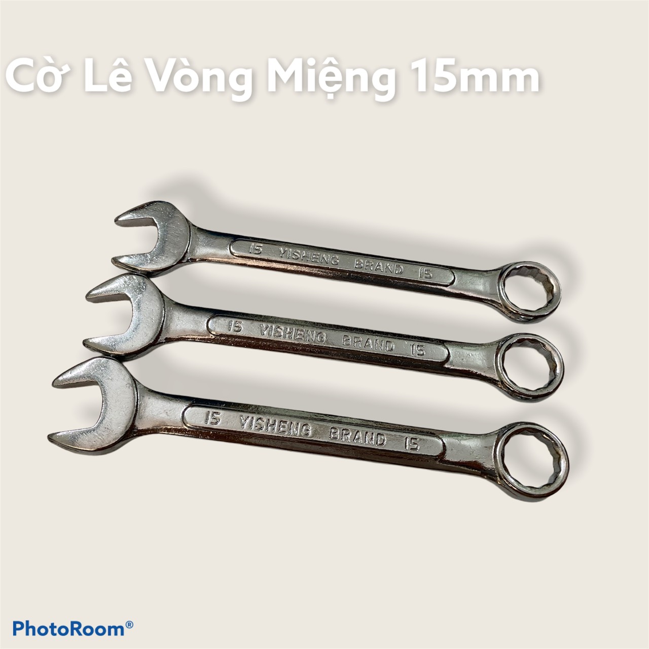 Cờ lê vòng miệng 15mm 2 đầu