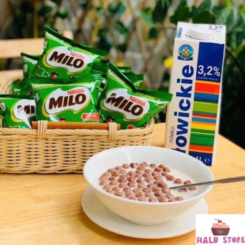 Ăn Vặt Ngũ cốc snack Nestle Milo cube ăn sáng gói 15g - Thái Lan