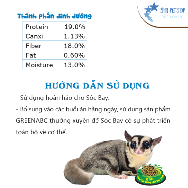 Thức ăn cho Sóc Bay cao cấp - Sugar Glider