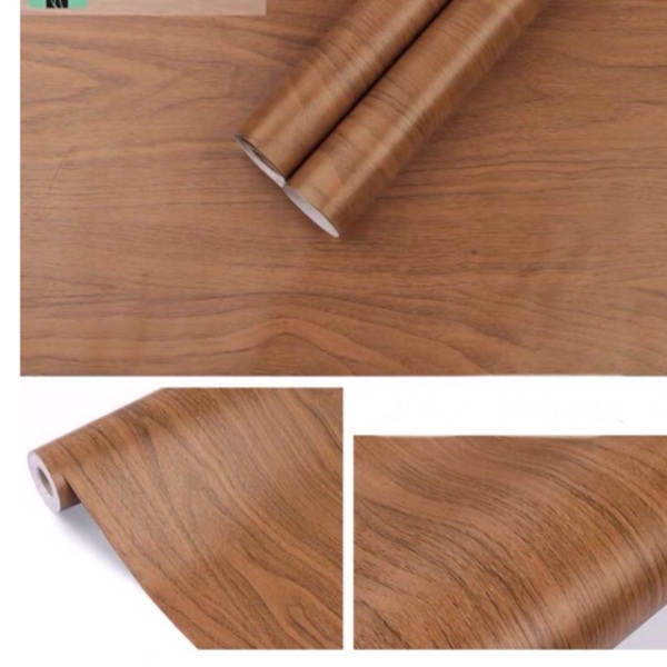 COMPO 10M giấy dán tường vân gỗ màu mẫu mới keo sẵn khổ 45 cm