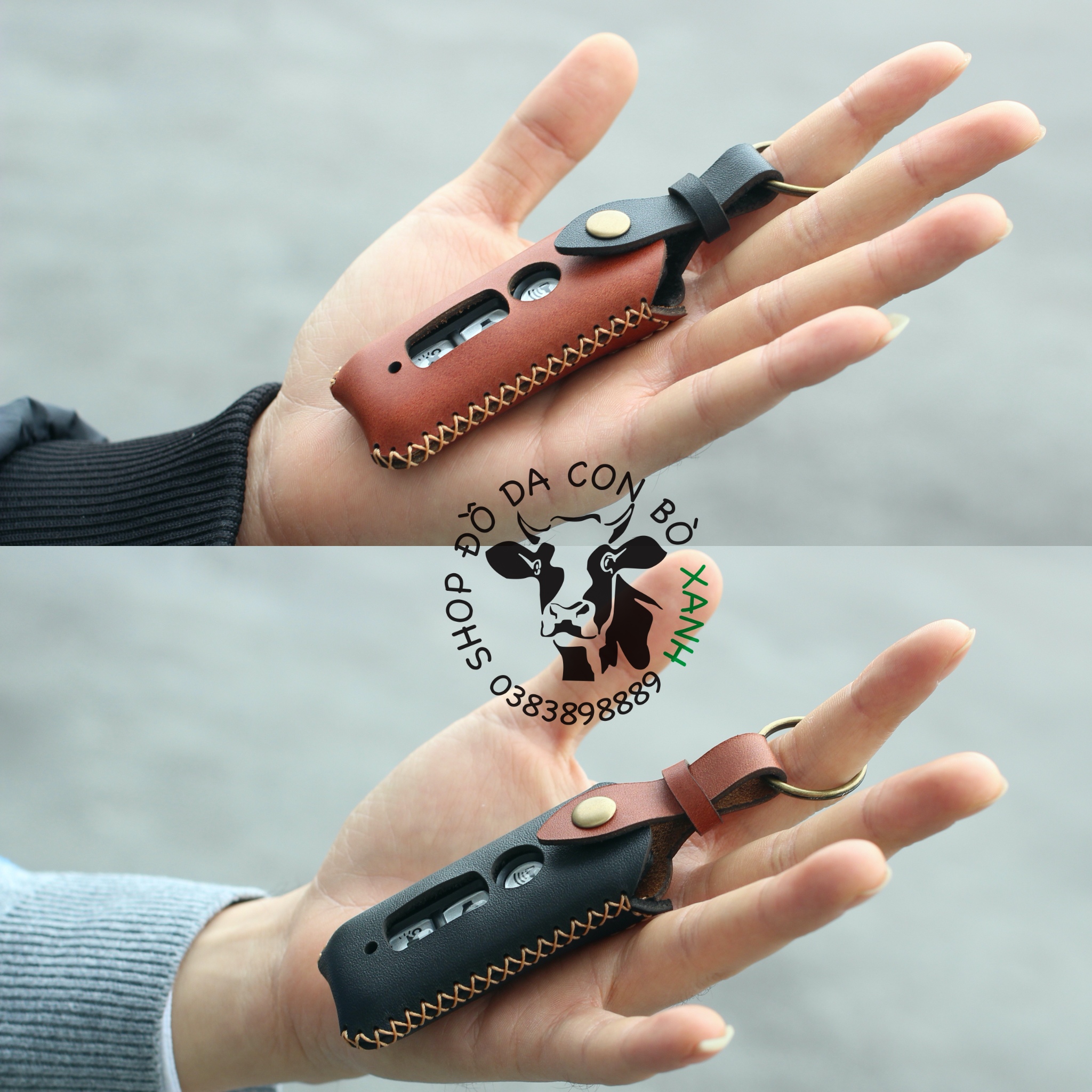 Bao Da Chìa Khóa Sh, Sh Mode, PCX handmade da thật (mẫu mới)
