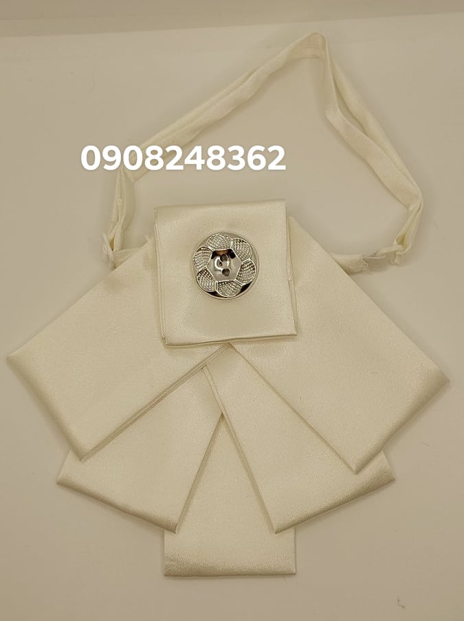 Cà vạt nơ đeo cổ nữ KING bản to vải Phi Bóng