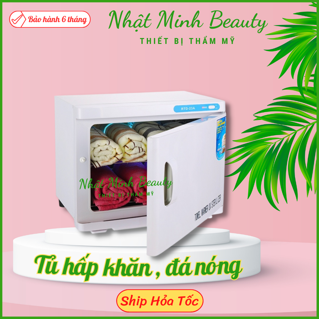 Tủ hấp khăn nóng tiệt trùng rtd - 23a | tủ hấp đá, hấp khăn cho spa