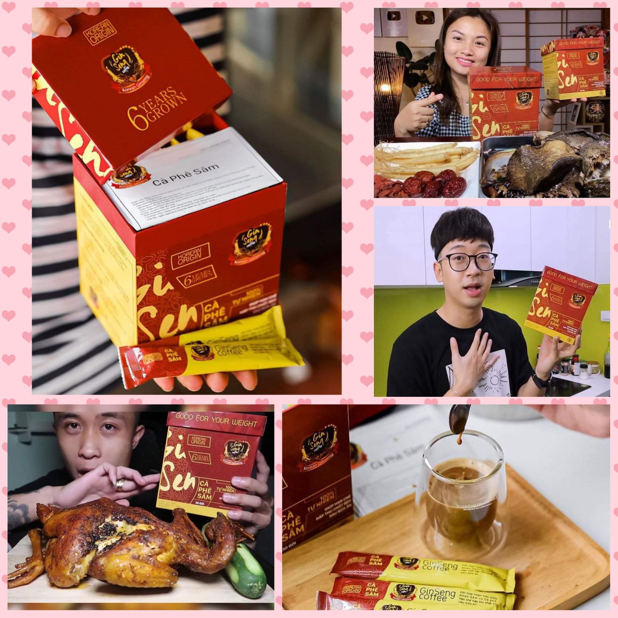 COMBO 3 HỘP CÀ PHÊ SÂM (GINSENG COFFEE)