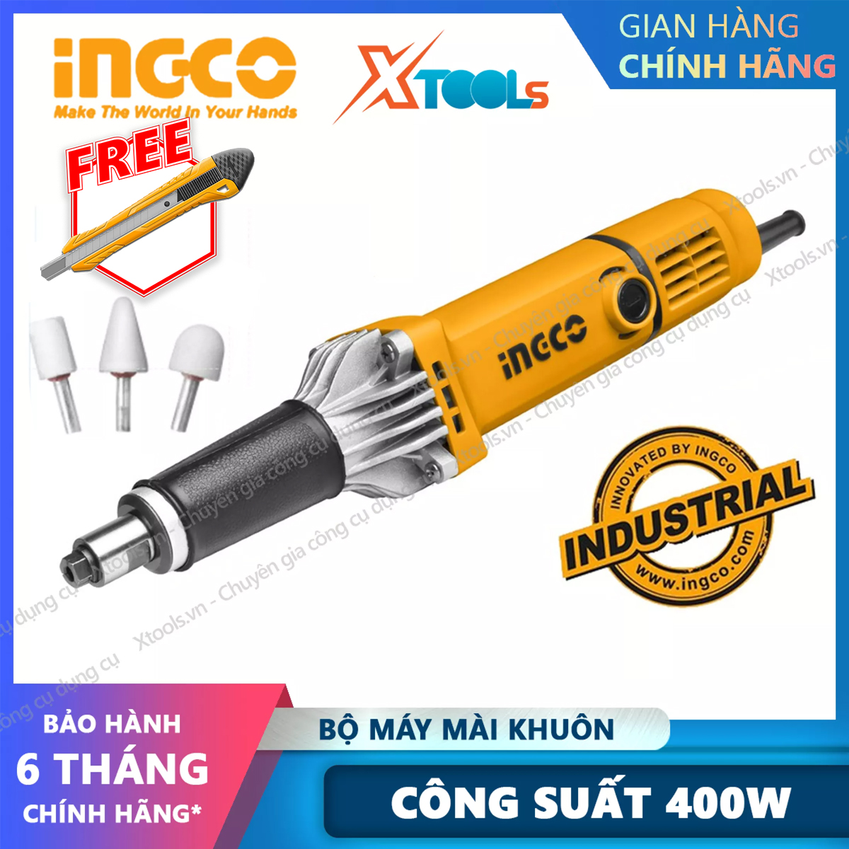 Grinding Machine Mould portable ingco PDG4003 400W. Apparatus grinding, carving, drilling industrial portable 6mm bundled 3 nose, voltage 220V-product genuine [xsafe] [XTools]