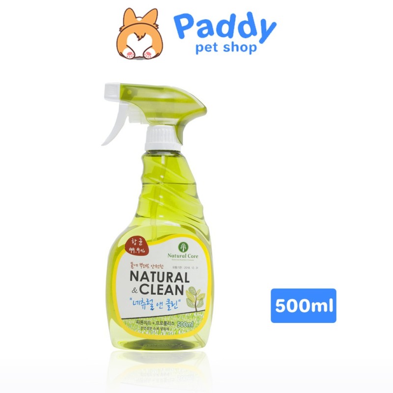 Xịt Khử Mùi Diệt Khuẩn Bảo Vệ Sức Khỏe Cả Gia Đình Và Vật Nuôi Natural Core Natural Clean