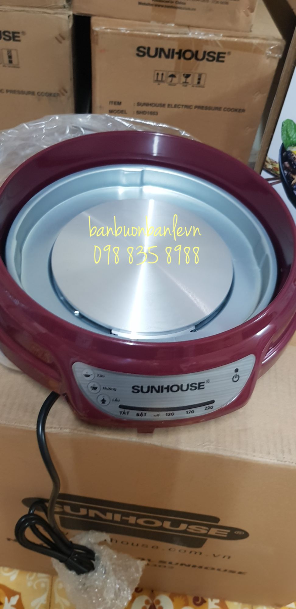 Lẩu điện  3.5L SUNHOUSE SH535L