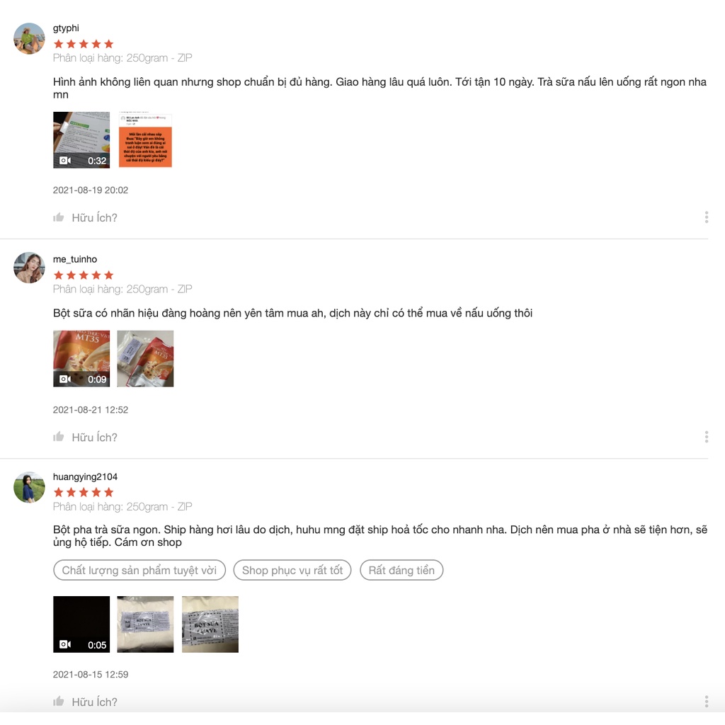 Bột béo pha trà sữa Luave Túi zip 250GRAM