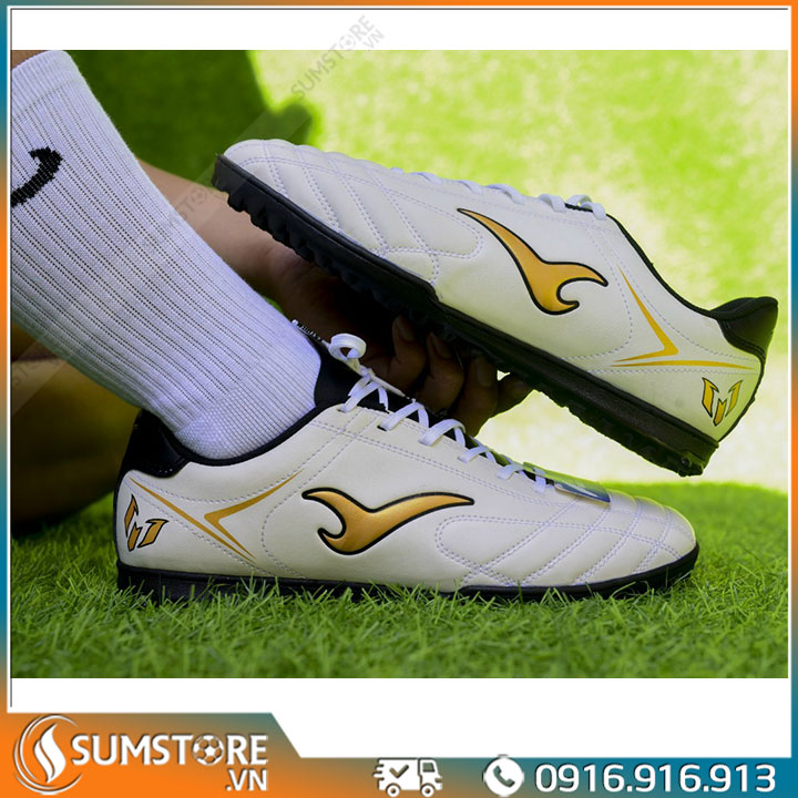 Giày Thể Thao Đá Banh Messi Pro One Kem Cực Đẹp - Giày Đá Banh Nam Nữ Cao Cấp