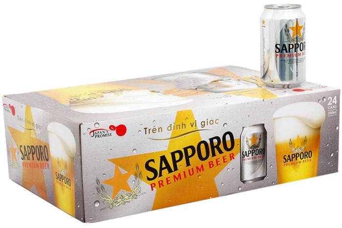 Sapporo 330ml x 24 cans beer