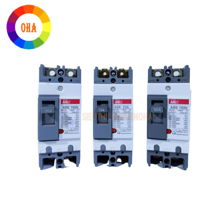 Aptomat 2 pha LS MCCB LS 2 Pha ABE 20A~100A