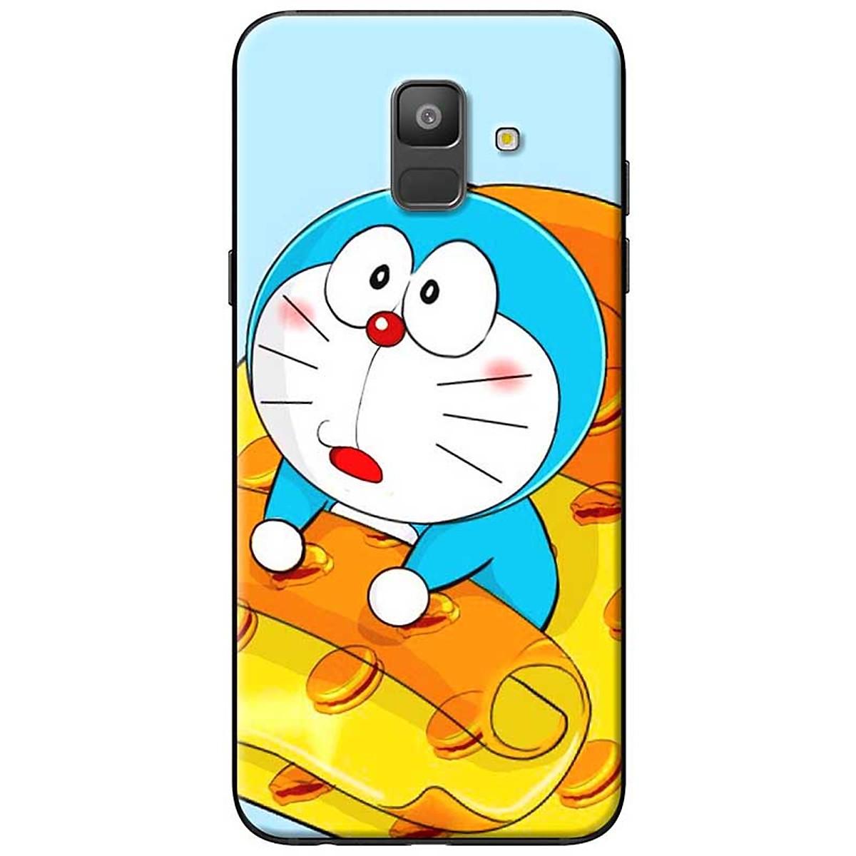 Ốp lưng dành cho Samsung Galaxy A6 2018 mẫu Doraemon thức giấc