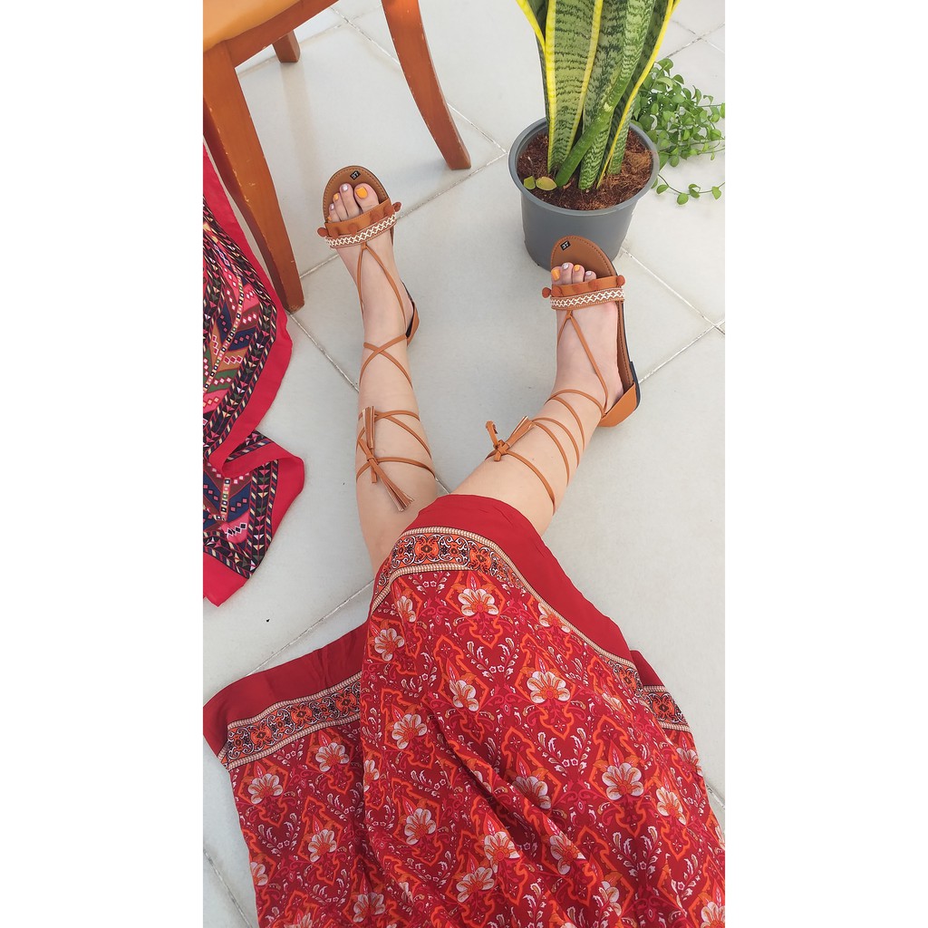 Giày Sandal Phong Cách Boho - tuamới