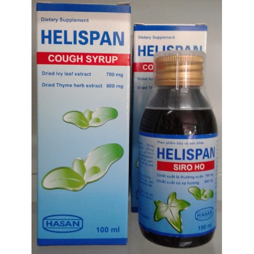 SI RÔ THẢO DƯỢC HELISPAN - SI RÔ HO CẢM CHAI 100ml