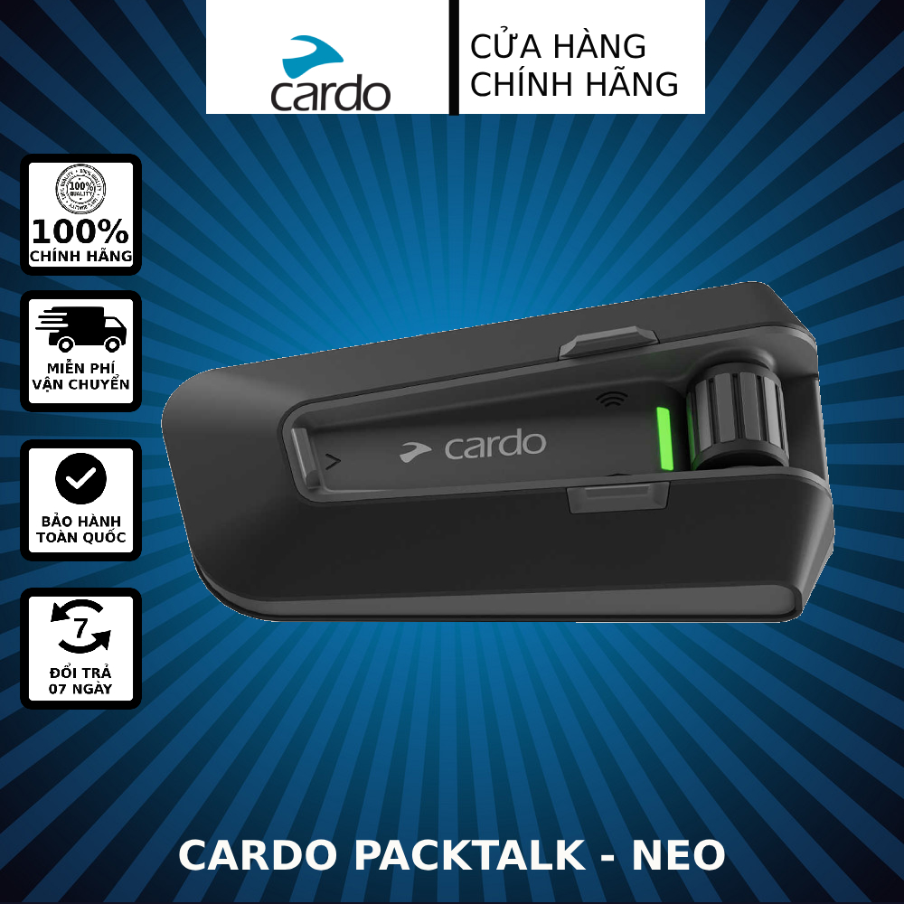 Tai nghe Cardo PACKTALK NEO - Bluetooth Intercom lái xe máy