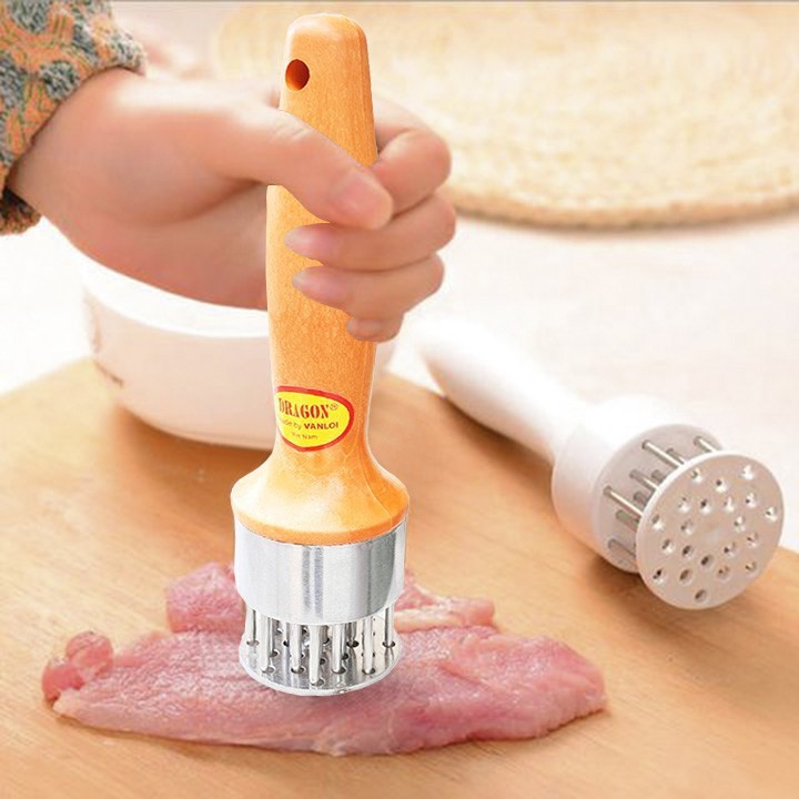 Dụng cụ xăm thịt 24 kim inox làm mềm thịt Vạn Lợi