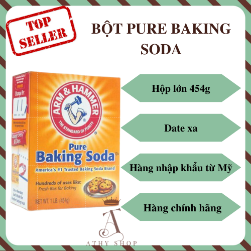 BỘT PURE BAKING SODA bột sô đa nhiều công dụng như khử mùi gội đầu tẩy