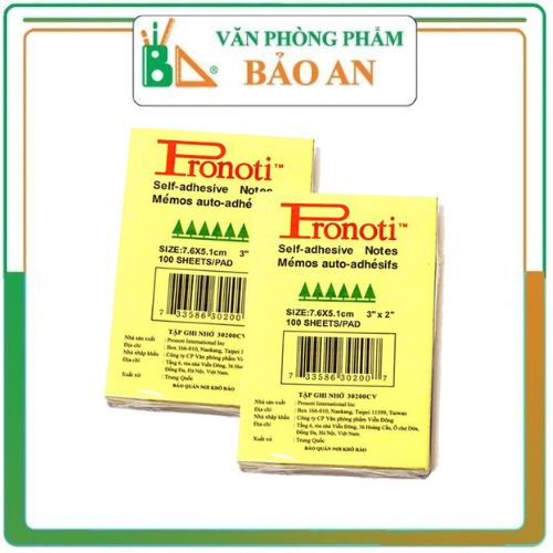 Giấy nhắn pronoti 3x2 - - giấy ghi chú công việc size 3x2