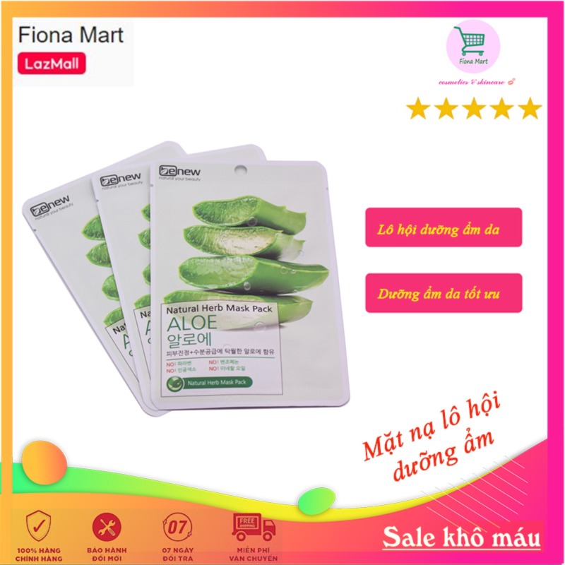 Mặt nạ hút mụn, trắng da chiết xuất Lô hội Benew Natural Herb Mask Pack cao cấp Hàn Quôc - Hàng chính hãng