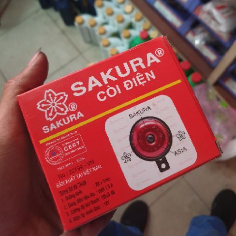Còi xe máy KTS đỏ 12V – Âm thanh lớn, đẹp thẩm mỹ dễ lắp cho xe ga & xe số / kèn xe máy