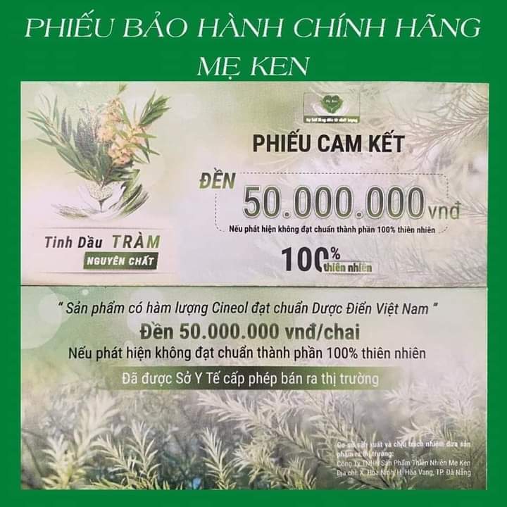 TINH DẦU TRÀM NGUYÊN CHẤT MẸ KEN (100ml)