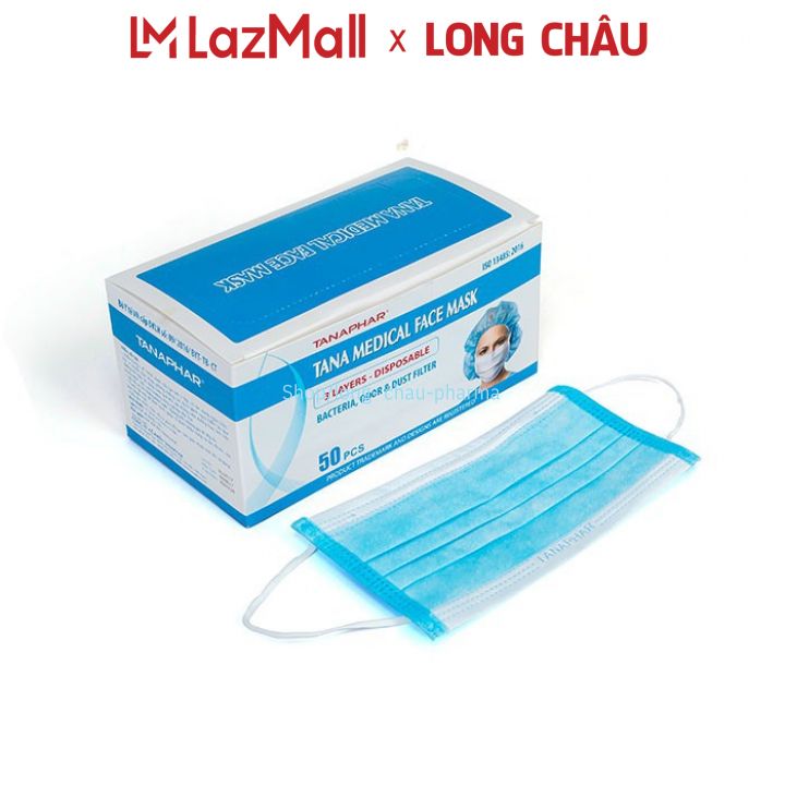 Khẩu trang y tế Tanaphar 3 lớp 50 chiếc/ hộp