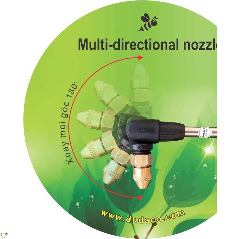 Bình xịt DUDACO 2 lít cần dài béc xoay