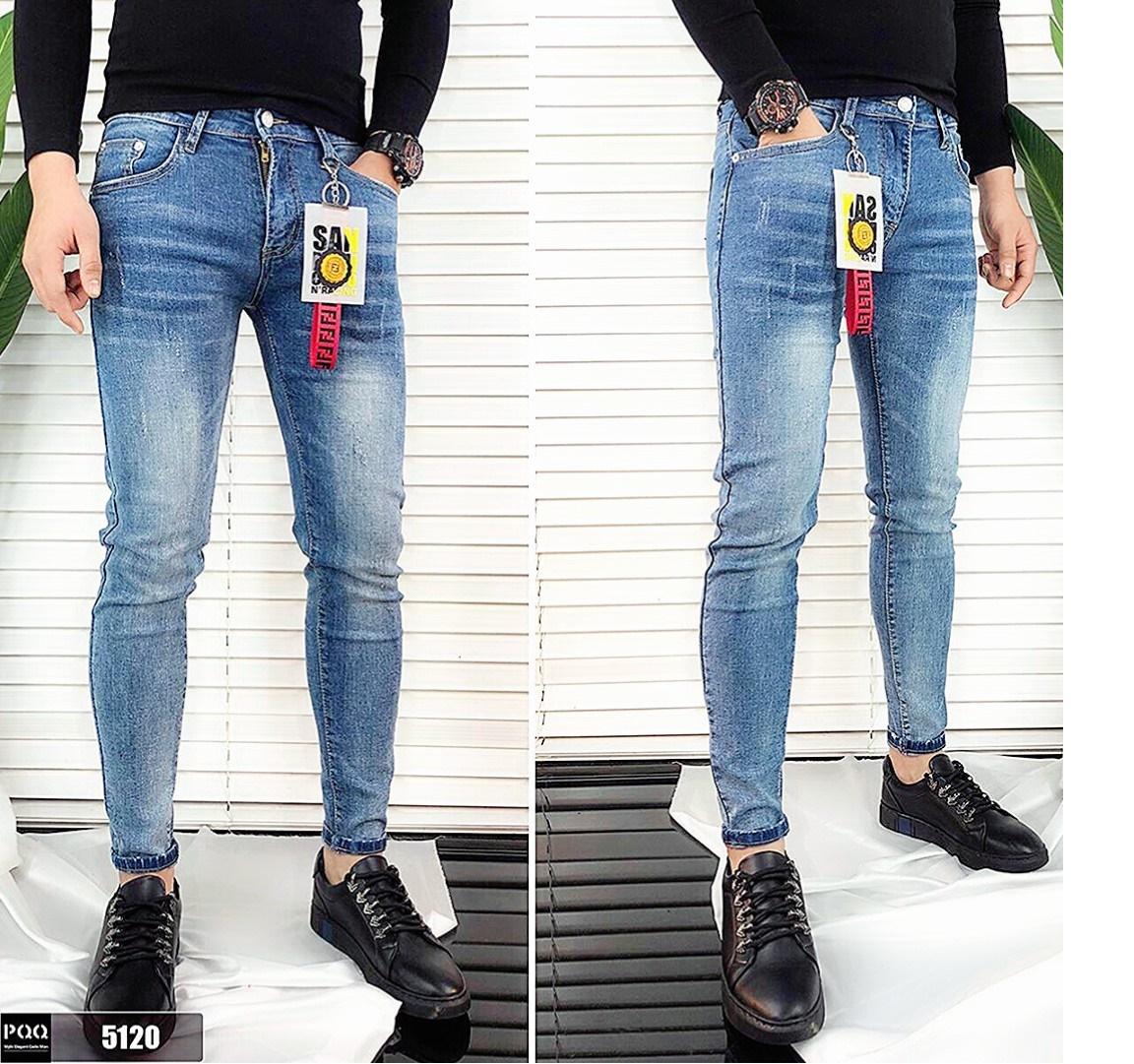 QUẦN JEAN NAM XANH NHẠT BẠC 5678 55