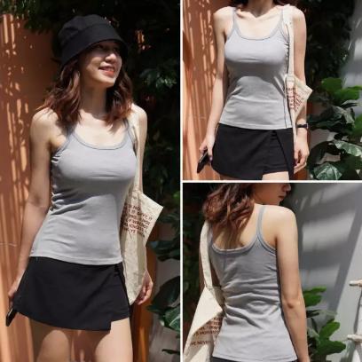 Áo thun hai dây nữ - áo thun ôm nữ 2 dây